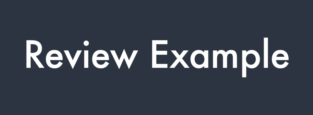 Review Example Button